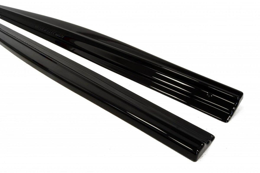 Maxton Design Seitenschweller Ansatz passend für BMW 1er F20/F21 M-Power  schwarz Hochglanz