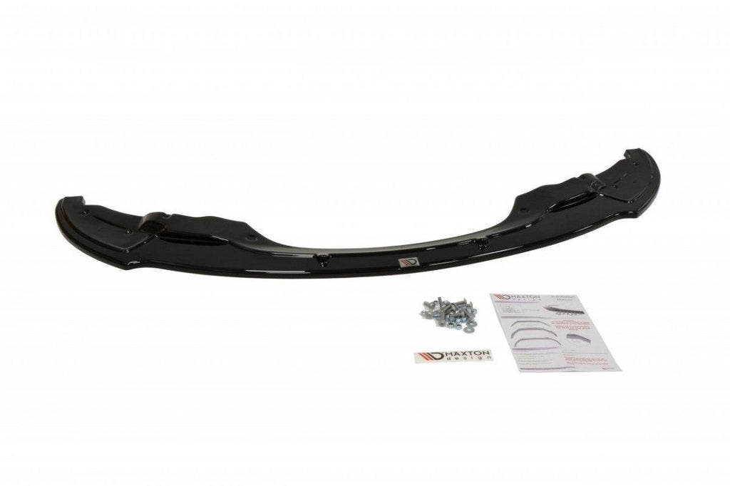 Maxton Design Front Ansatz passend für BMW 3er E92 M Paket vor Facelift schwarz Hochglanz