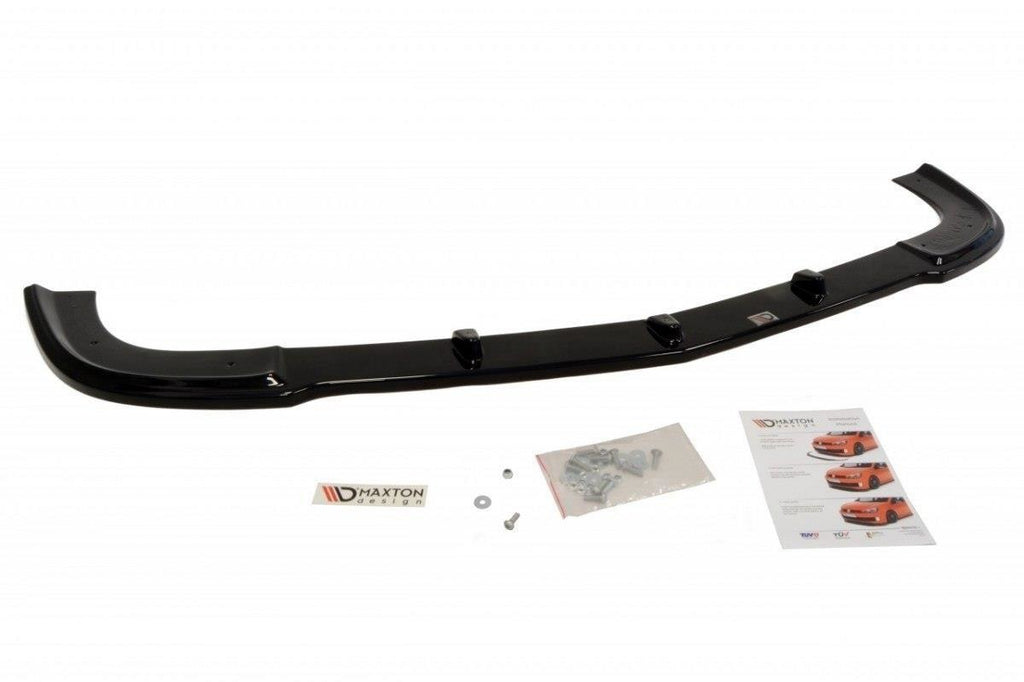 Maxton Design Front Ansatz passend für MERCEDES C-KLASSE C219 - W204 AMG LOOK schwarz Hochglanz