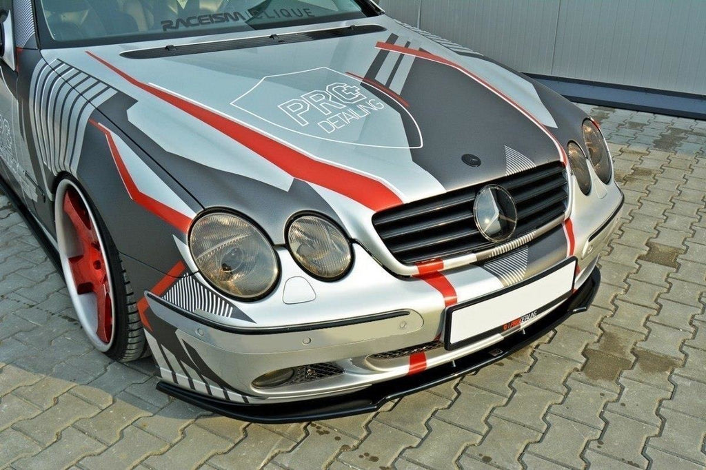 Maxton Design Front Ansatz passend für MERCEDES CL-KLASSE C215 schwarz Hochglanz
