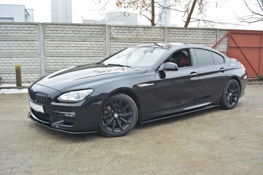 Maxton Design Seitenschweller Ansatz passend für BMW 6er Gran Coupe M Paket schwarz Hochglanz