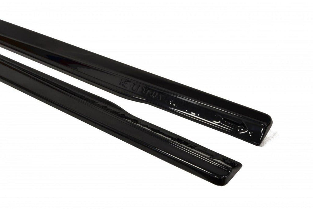 Maxton Design Seitenschweller Ansatz passend für MERCEDES CLA 45 AMG C117/A45 AMG W176 (vor Facelift) schwarz Hochglanz