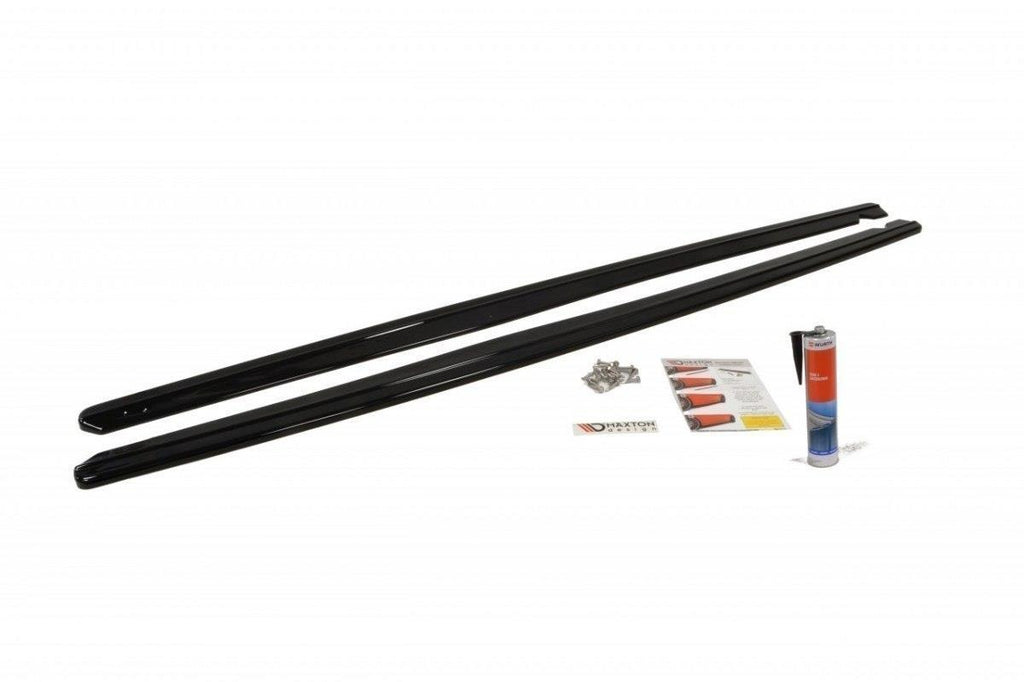 Maxton Design Seitenschweller Ansatz passend für BMW 3er E92 M Paket schwarz Hochglanz