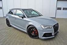 Laden Sie das Bild in den Galerie-Viewer, Maxton Design Seitenschweller Ansatz passend für Audi RS3 8V Sportback schwarz Hochglanz