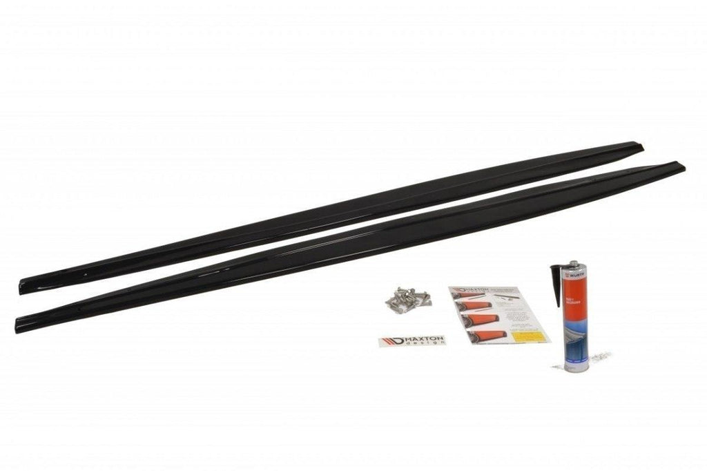Maxton Design Seitenschweller Ansatz passend für VW SCIROCCO R schwarz Hochglanz
