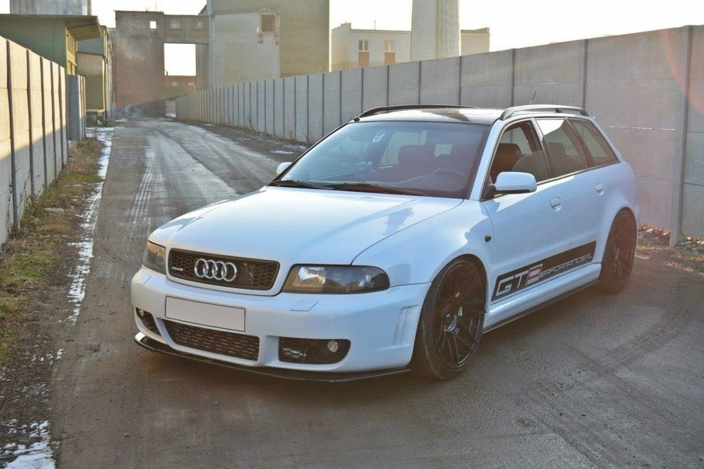 Maxton Design Seitenschweller Ansatz passend für AUDI RS4 B5 schwarz Hochglanz