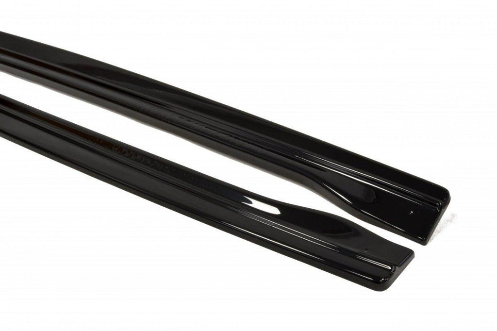 Maxton Design Seitenschweller Ansatz passend für VW Passat CC R36 RLINE (vor Facelift) schwarz Hochglanz