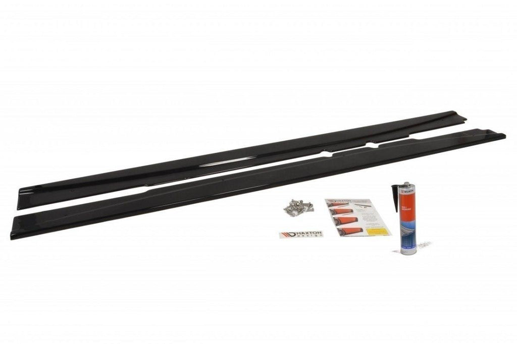 Maxton Design Seitenschweller Ansatz passend für MERCEDES CLS C219 schwarz Hochglanz