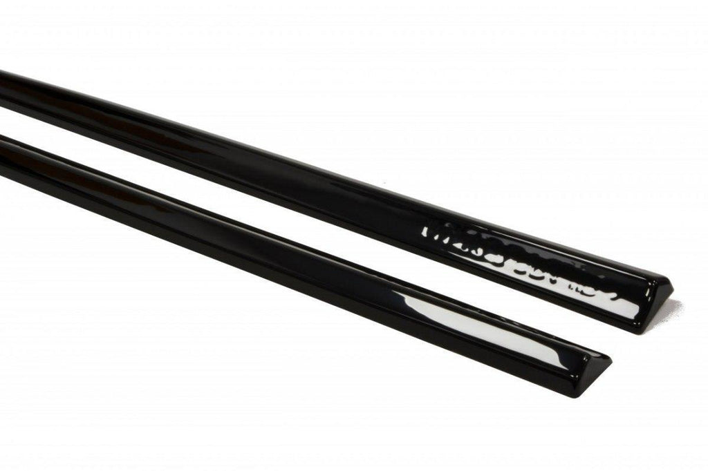 Maxton Design Seitenschweller Ansatz passend für Audi S3 / A3 S-Line 8V / 8V FL Sportback schwarz Hochglanz