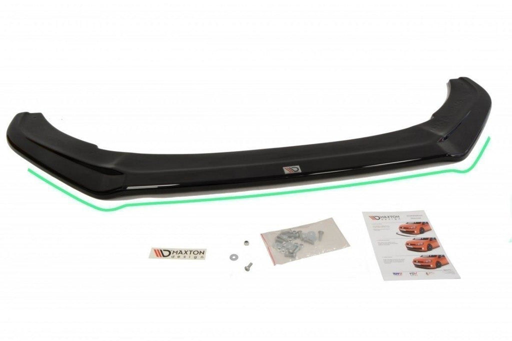 Maxton Design Front Ansatz passend für v.2 VW POLO MK5 GTI Facelift schwarz Hochglanz