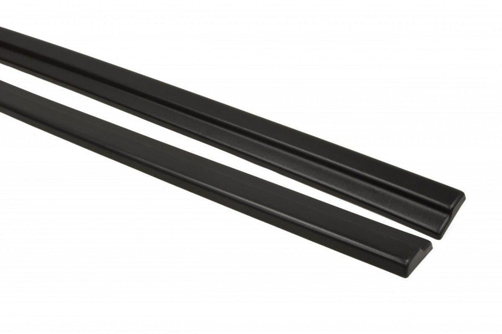 Maxton Design Seitenschweller Ansatz passend für Audi S7 / A7 S-Line C7 FL schwarz Hochglanz