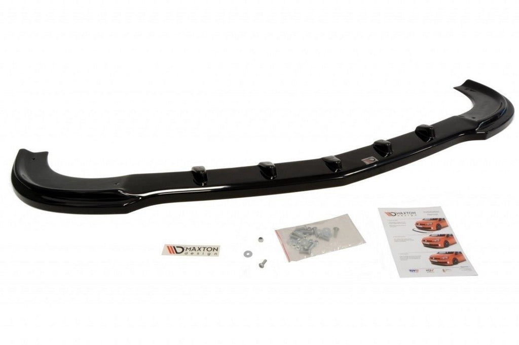 Maxton Design Front Ansatz passend für MERCEDES CLK W209 (FÜR ME-CLK-209-AMG204-F1 STOßSTANGE) schwarz Hochglanz
