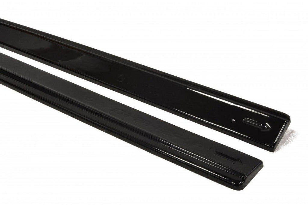 Maxton Design Seitenschweller Ansatz passend für AUDI RS4 B5 schwarz Hochglanz