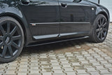 Maxton Design Seitenschweller Ansatz passend für Audi S4 / A4 / A4 S-Line B6 / B7  schwarz Hochglanz