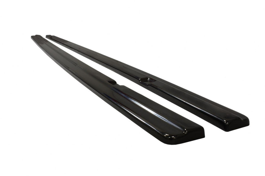 Maxton Design Seitenschweller Ansatz passend für VW GOLF 7 GTI PREFACE/FACELIFT (breit) schwarz Hochglanz