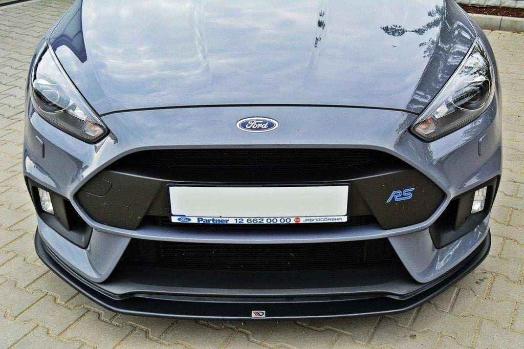 Maxton Design Front Ansatz passend für V.3 Ford Focus RS Mk3 schwarz Hochglanz