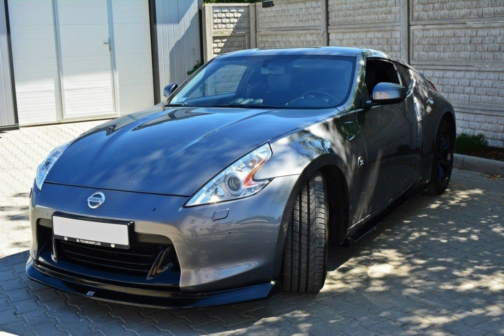 Maxton Design Front Ansatz passend für Nissan 370Z schwarz Hochglanz