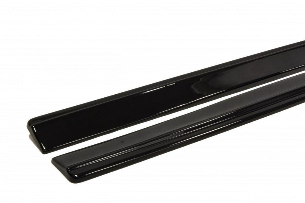 Maxton Design Seitenschweller Ansatz passend für AUDI RS4 B5 schwarz Hochglanz