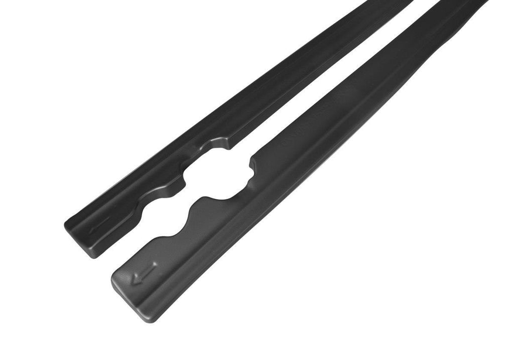 Maxton Design Seitenschweller Ansatz passend für Mercedes C-Klasse S205 63 AMG Kombi schwarz Hochglanz