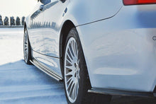 Laden Sie das Bild in den Galerie-Viewer, Maxton Design Seitenschweller Ansatz passend für BMW 3er E90/91 M Paket schwarz Hochglanz