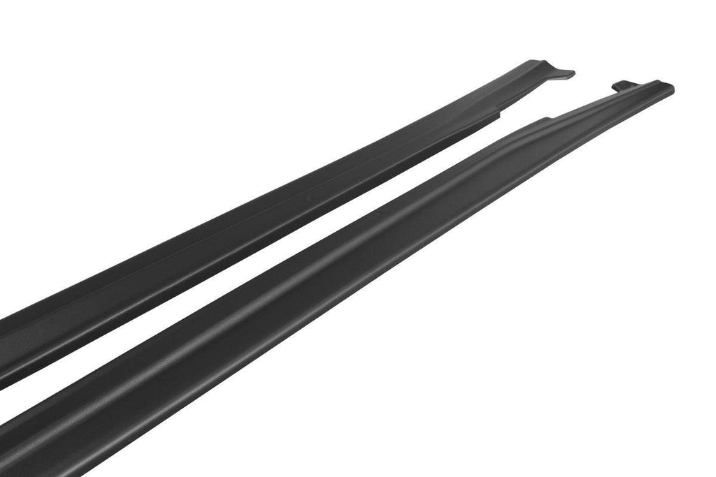 Maxton Design Seitenschweller Ansatz passend für Mercedes A W176/ CLA 117 AMG/ CLA 117 AMG LINE Facelift schwarz Hochglanz