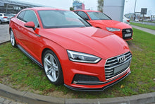 Laden Sie das Bild in den Galerie-Viewer, Maxton Design Front Ansatz passend für V.1 Audi A5 F5 S-Line schwarz Hochglanz