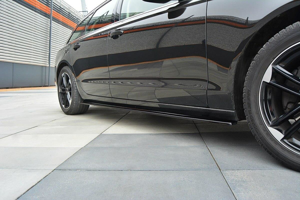 Maxton Design Seitenschweller Ansatz passend für Audi A6 C7 schwarz Hochglanz