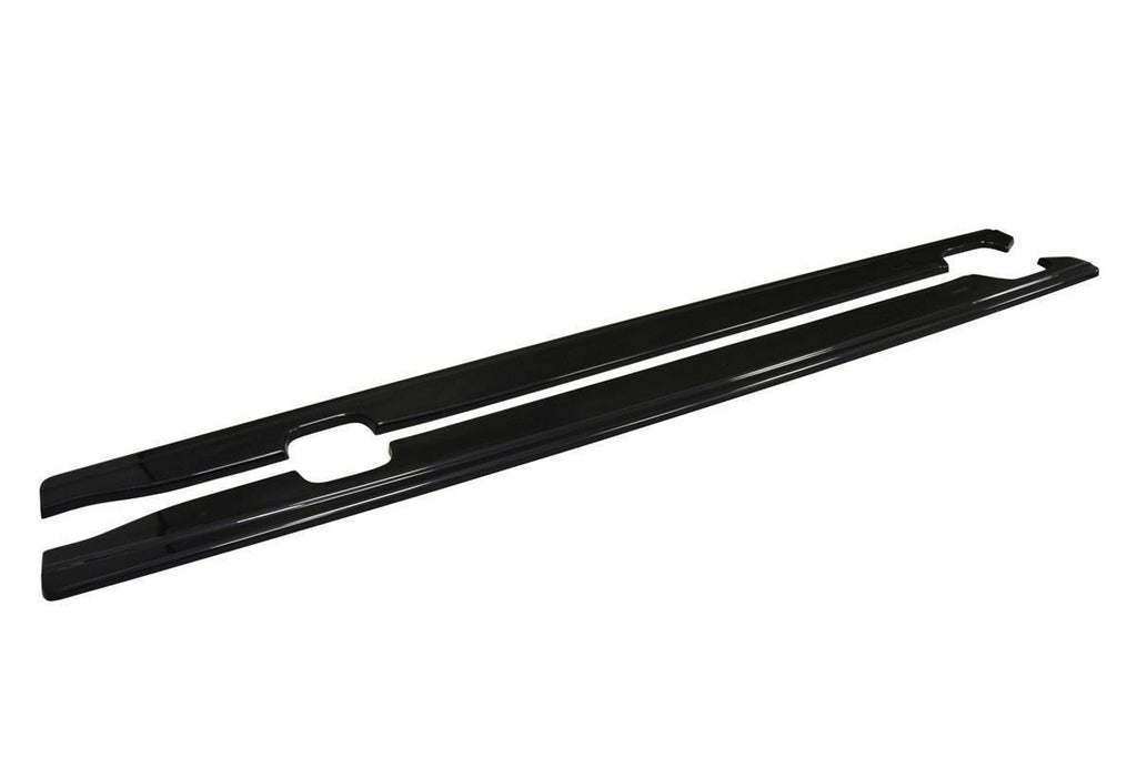 Maxton Design Seitenschweller Ansatz passend für Audi A6 C7 S-line/ S6 C7 Facelift schwarz Hochglanz