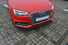 Laden Sie das Bild in den Galerie-Viewer, Maxton Design Front Ansatz passend für V.2 Audi S4 / A4 S-Line B9 schwarz Hochglanz