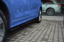 Laden Sie das Bild in den Galerie-Viewer, Maxton Design Seitenschweller Ansatz passend für Audi Q2 Mk.1 schwarz Hochglanz