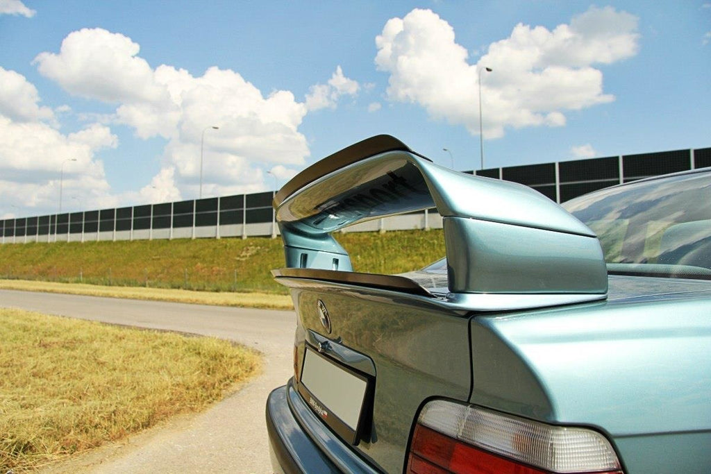 Maxton Design OBERER Spoiler CAP passend für BMW M3 E36 GTS schwarz Hochglanz