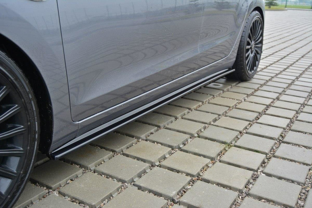 Maxton Design Seitenschweller Ansatz passend für Hyundai i30 mk.2 schwarz Hochglanz