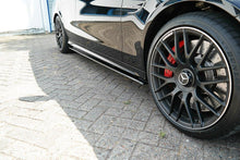 Laden Sie das Bild in den Galerie-Viewer, Maxton Design Seitenschweller Ansatz passend für Mercedes C-Klasse S205 63 AMG Kombi schwarz Hochglanz