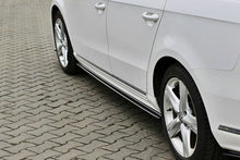 Laden Sie das Bild in den Galerie-Viewer, Maxton Design Seitenschweller Ansatz passend für Vw Passat B7 R-Line schwarz Hochglanz