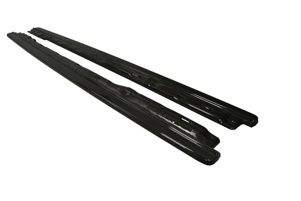 Maxton Design Seitenschweller Ansatz passend für Audi S4 / A4 S-Line B9 schwarz Hochglanz