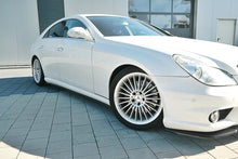 Laden Sie das Bild in den Galerie-Viewer, Maxton Design Seitenschweller Ansatz passend für Mercedes CLS C219 55AMG schwarz Hochglanz