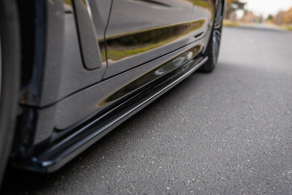 Maxton Design Seitenschweller Ansatz passend für BMW 5er G30/ G31 M-Paket schwarz Hochglanz