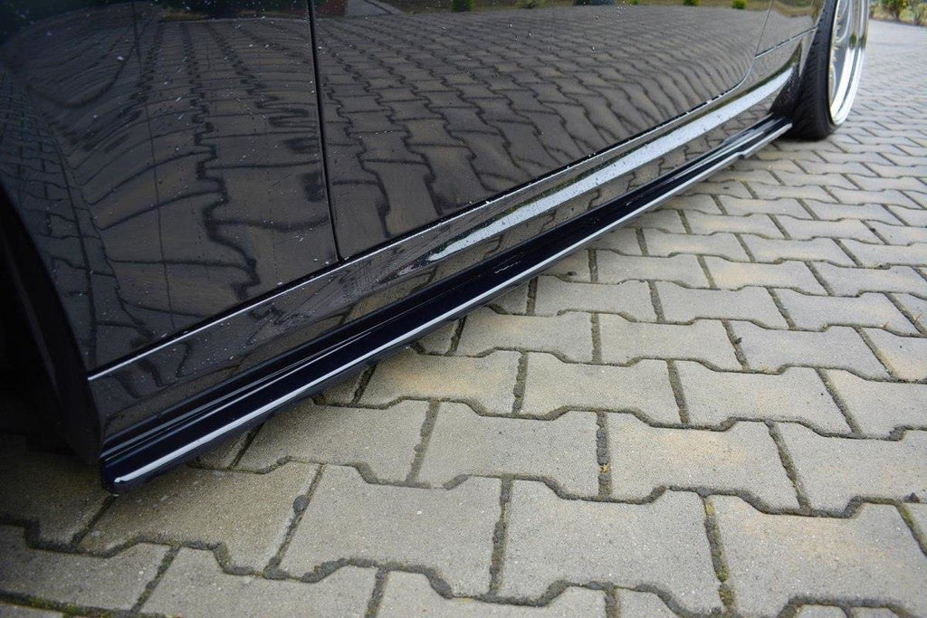 Maxton Design Seitenschweller Ansatz passend für BMW 3er E92 M Paket FACELIFT schwarz Hochglanz