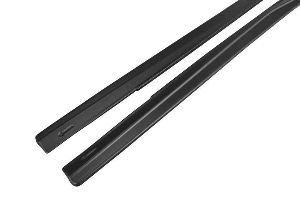 Maxton Design Seitenschweller Ansatz passend für Mercedes A W176/ CLA 117 AMG/ CLA 117 AMG LINE Facelift schwarz Hochglanz