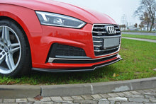 Laden Sie das Bild in den Galerie-Viewer, Maxton Design Front Ansatz passend für V.1 Audi A5 F5 S-Line schwarz Hochglanz