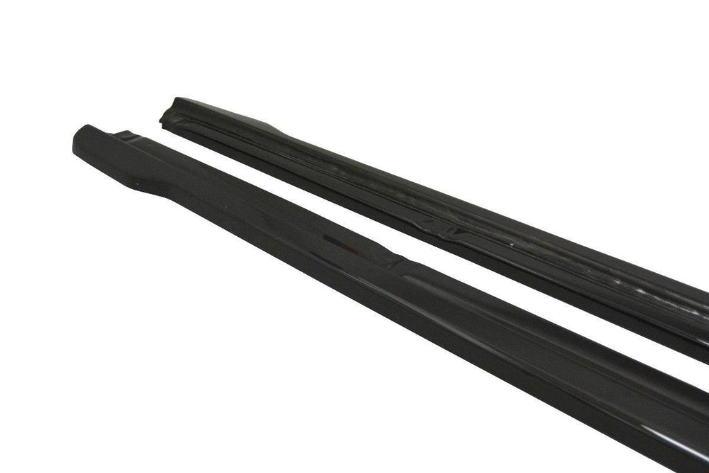 Maxton Design Seitenschweller Ansatz passend für Audi Q2 Mk.1 schwarz Hochglanz