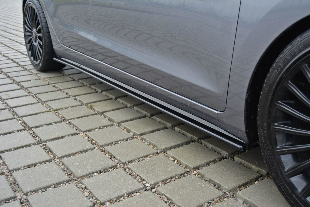 Maxton Design Seitenschweller Ansatz passend für Hyundai i30 mk.2 schwarz Hochglanz