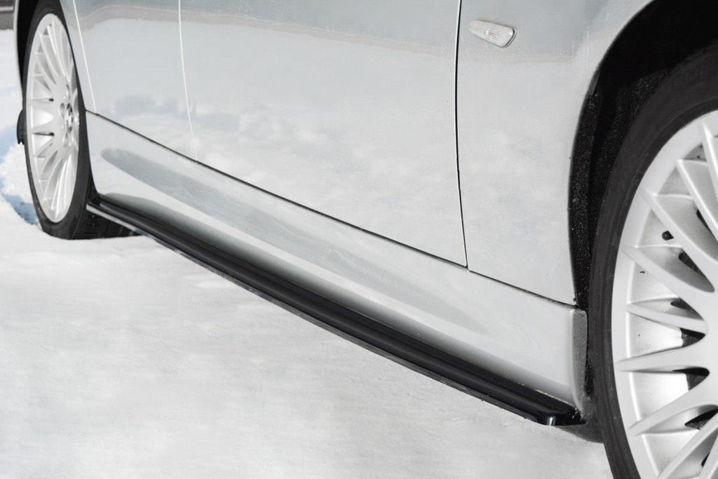 Maxton Design Seitenschweller Ansatz passend für BMW 3er E90/91 M Paket schwarz Hochglanz