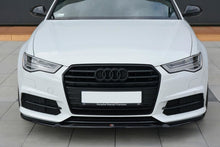 Laden Sie das Bild in den Galerie-Viewer, Maxton Design Front Ansatz passend für V.1 Audi A6 C7 S-line/ S6 C7 Facelift schwarz Hochglanz