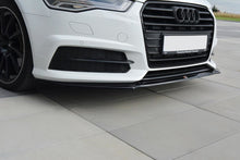 Laden Sie das Bild in den Galerie-Viewer, Maxton Design Front Ansatz passend für V.1 Audi A6 C7 S-line/ S6 C7 Facelift schwarz Hochglanz
