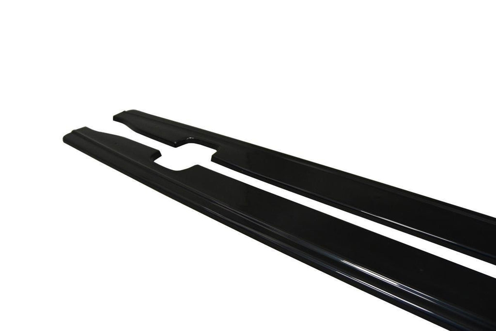 Maxton Design Seitenschweller Ansatz passend für Audi A6 C7 S-line/ S6 C7 Facelift schwarz Hochglanz