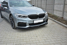 Laden Sie das Bild in den Galerie-Viewer, Maxton Design Front Ansatz passend für V.1 BMW 5er G30/ G31 M-Paket schwarz Hochglanz