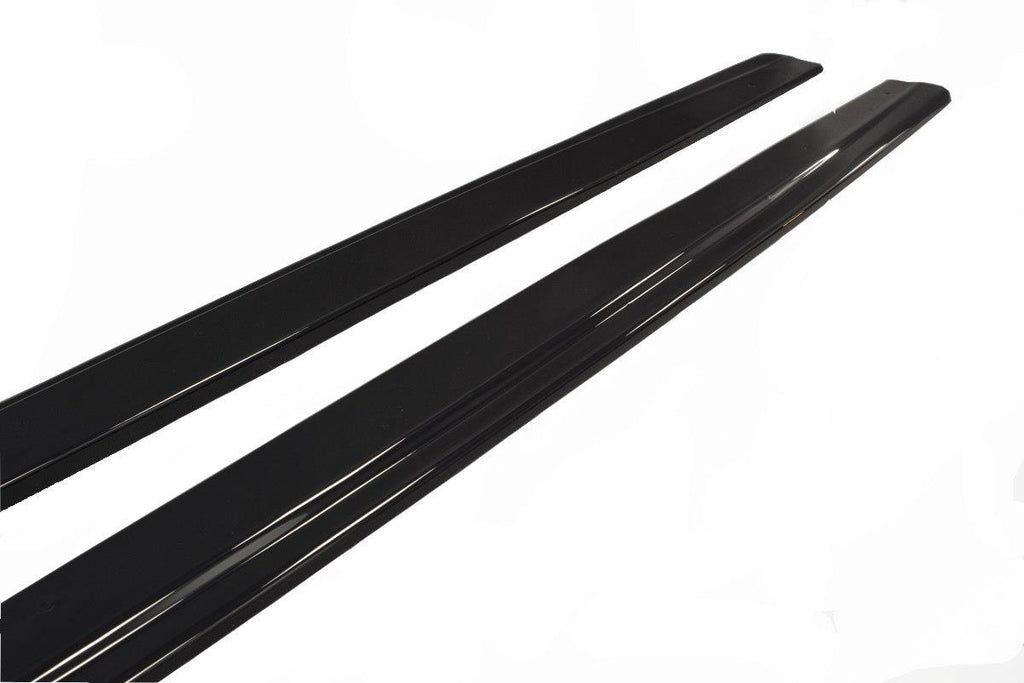 Maxton Design Seitenschweller Ansatz passend für Audi RS7 C7 FL schwarz Hochglanz