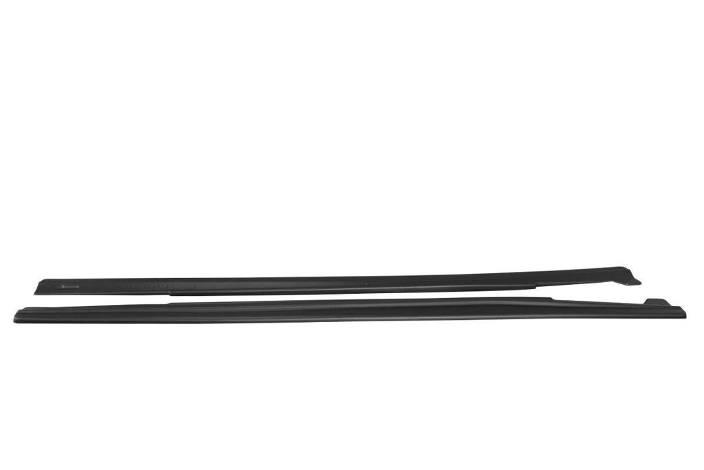 Maxton Design Seitenschweller Ansatz passend für Mercedes A W176/ CLA 117 AMG/ CLA 117 AMG LINE Facelift schwarz Hochglanz