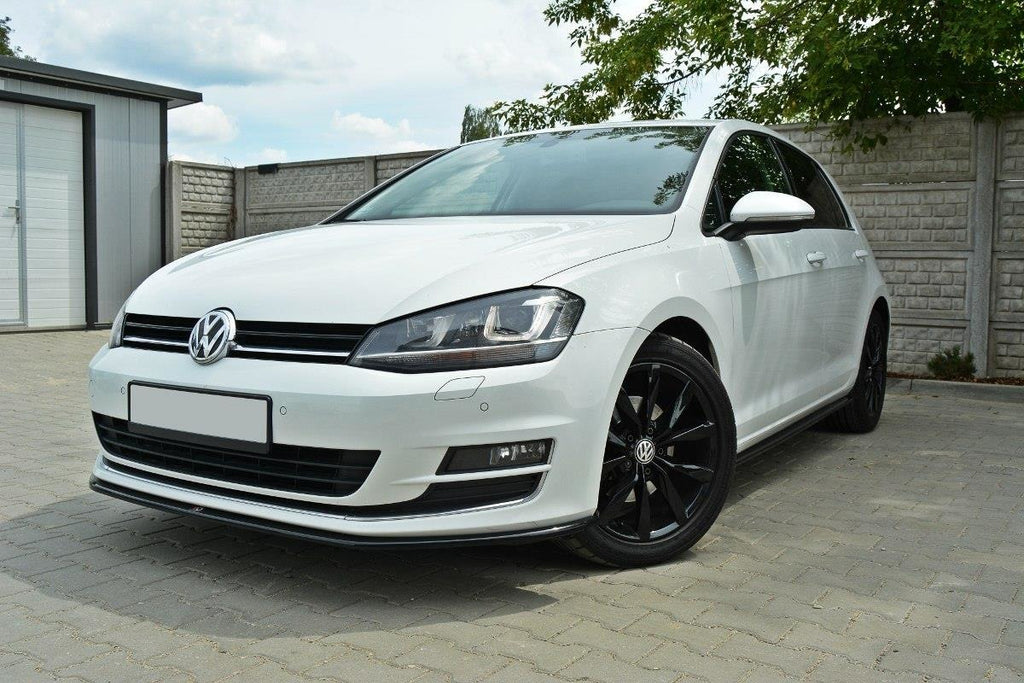 Maxton Design Seitenschweller Ansatz passend für VW Golf Mk7 Standard schwarz Hochglanz